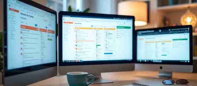 Streamlining your workflow with free productivity applications, Concept art for illustrative purpose, tags: mit - Monok